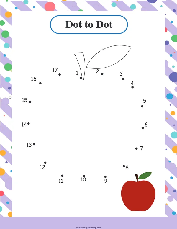 Dot to Dot 3 — free printable dot to dot activity sheet for ages 3-6
