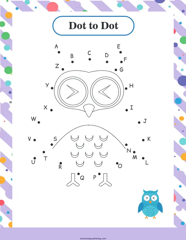 Dot to Dot 8 — free printable dot to dot activity sheet for ages 3-6