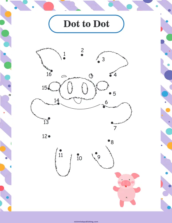 Dot to Dot 9 — free printable dot to dot activity sheet for ages 3-6