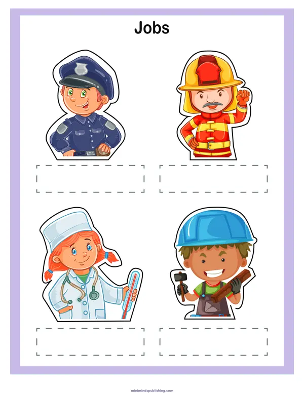 Finger Puppets 10 — free printable finger puppets activity sheet for ages 3-7