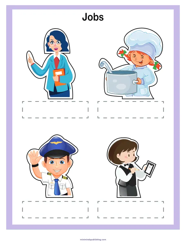 Finger Puppets 11 — free printable finger puppets activity sheet for ages 3-7