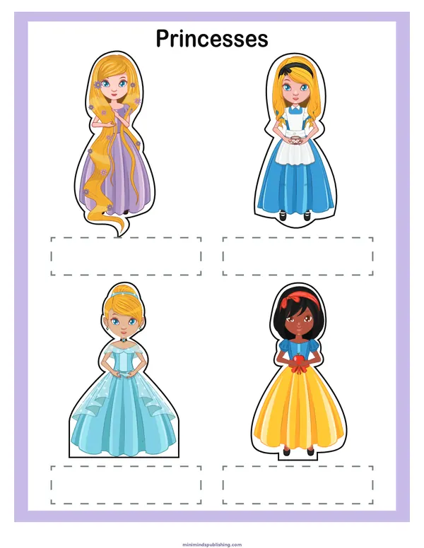 Finger Puppets 18 — free printable finger puppets activity sheet for ages 3-7