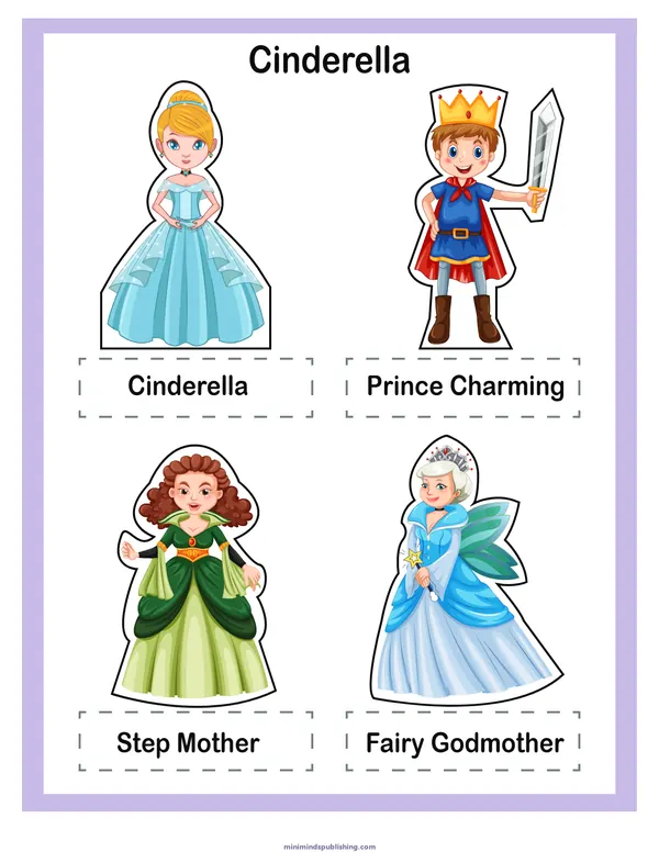 Finger Puppets 21 — free printable finger puppets activity sheet for ages 3-7