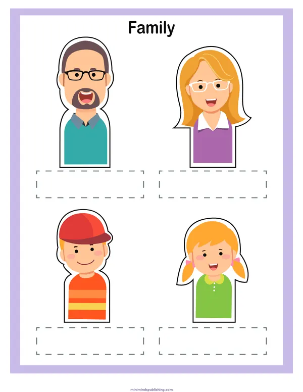 Finger Puppets 22 — free printable finger puppets activity sheet for ages 3-7
