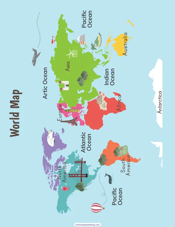 Geography 2 — free printable geography activity sheet for ages 5-9