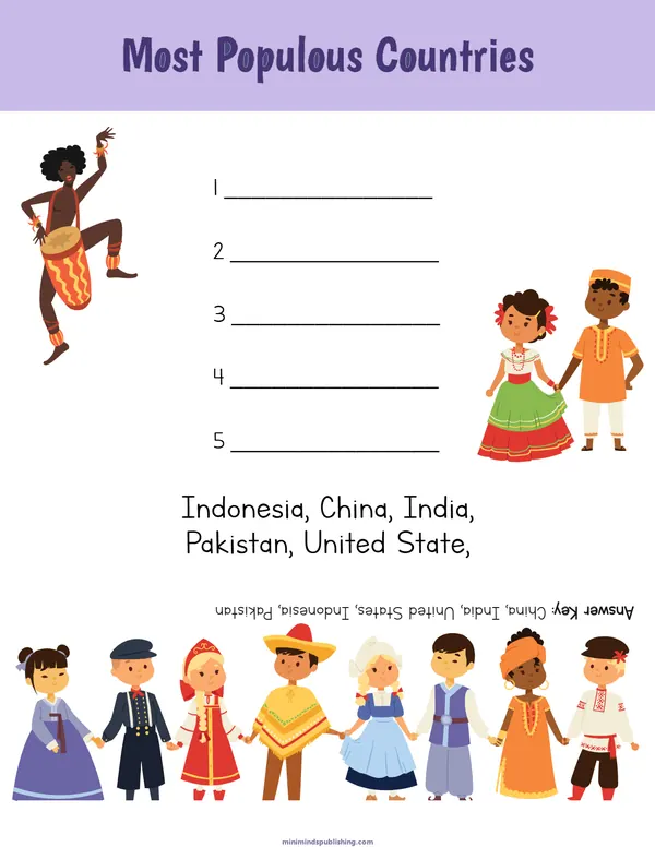Geography 11 — free printable geography activity sheet for ages 5-9