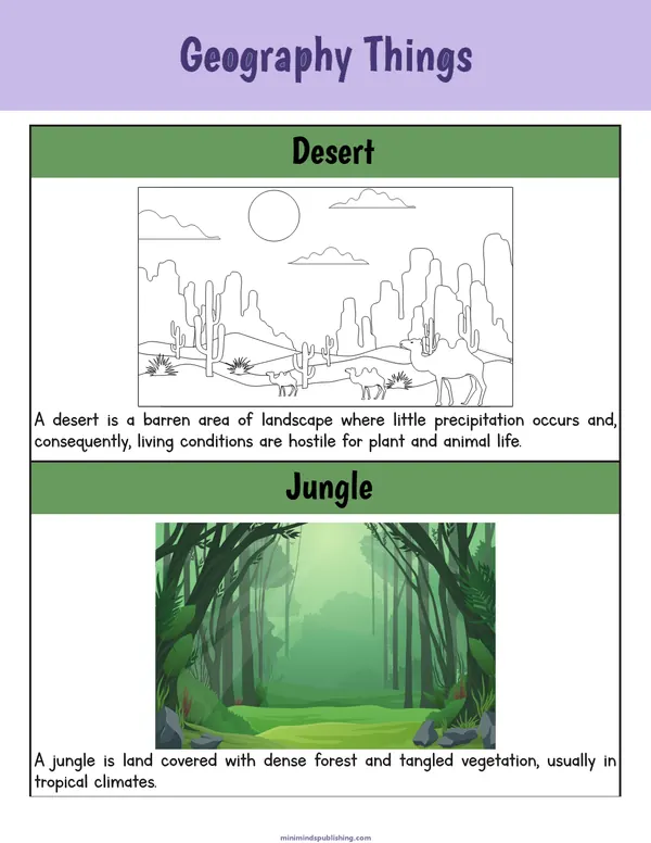 Geography 27 — free printable geography activity sheet for ages 5-9