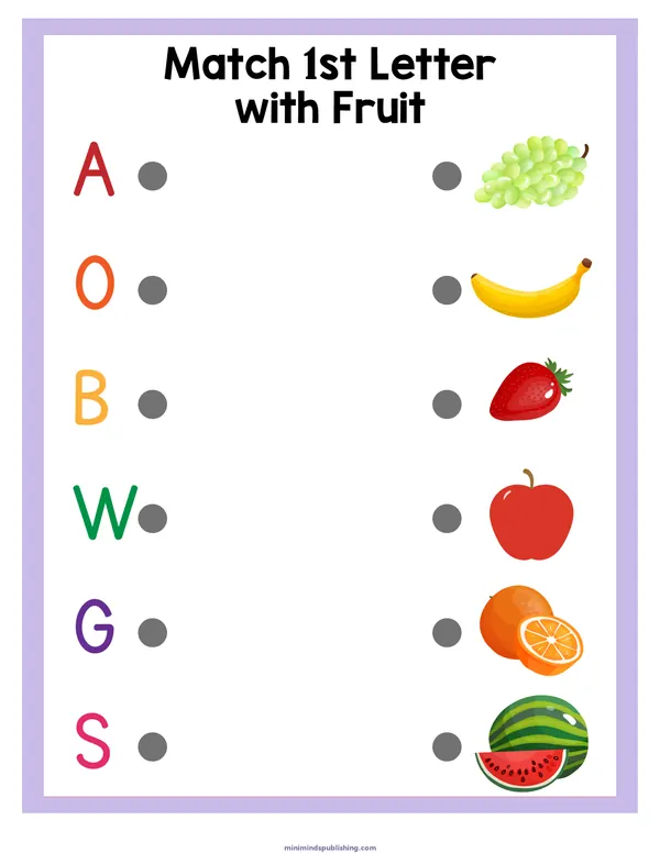 Matching Worksheets 8 — free printable matching worksheets activity sheet for ages 5-6