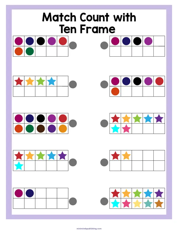 Matching Worksheets 16 — free printable matching worksheets activity sheet for ages 5-6
