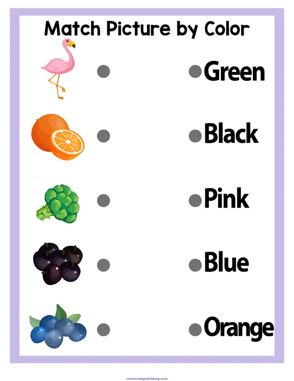 Matching Worksheets 22 — free printable matching worksheets activity sheet for ages 5-6