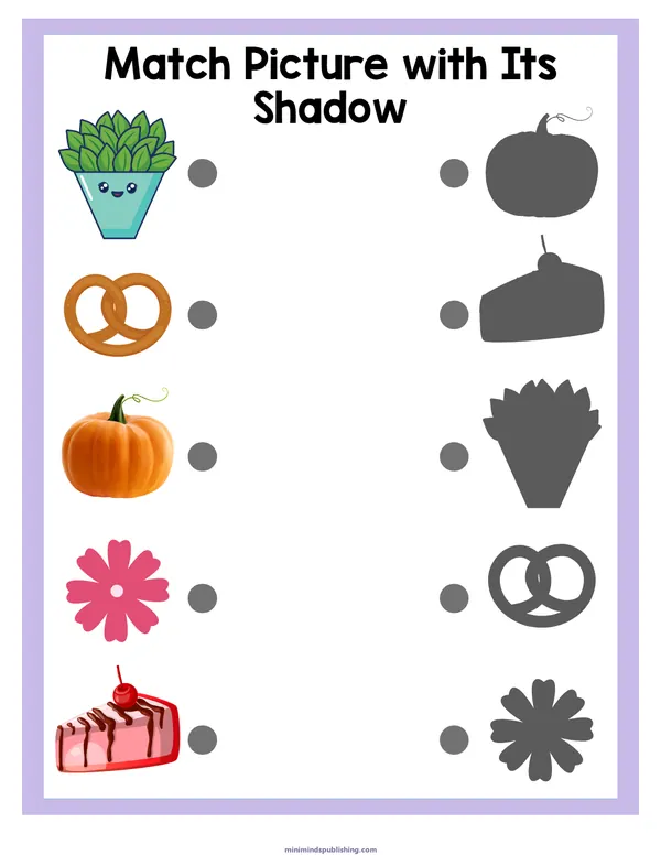 Matching Worksheets 29 — free printable matching worksheets activity sheet for ages 5-6