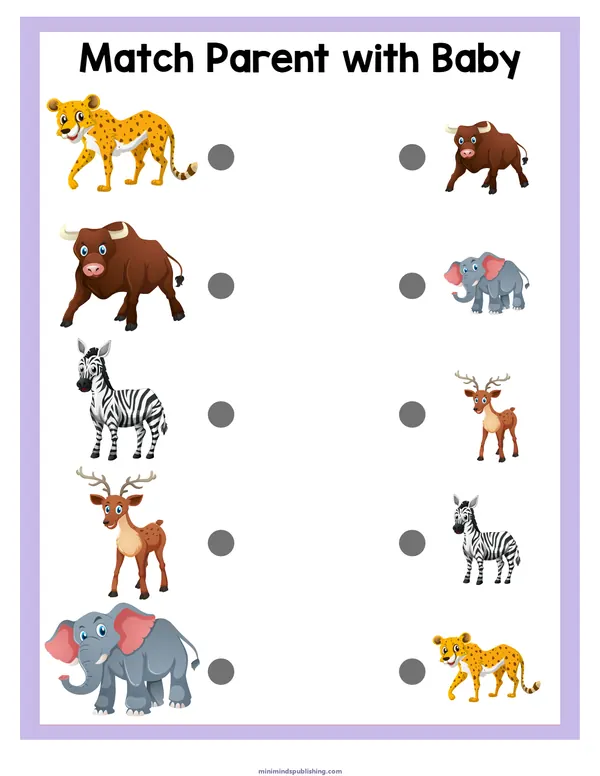 Matching Worksheets 31 — free printable matching worksheets activity sheet for ages 5-6