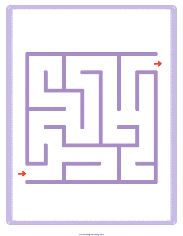 Mazes 13 — free printable mazes activity sheet for ages 3-6