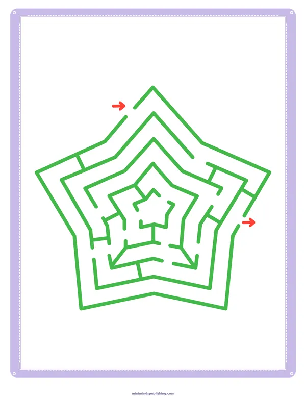 Mazes 15 — free printable mazes activity sheet for ages 3-6