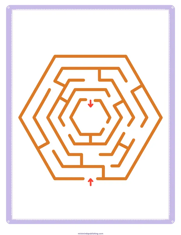 Mazes 16 — free printable mazes activity sheet for ages 3-6