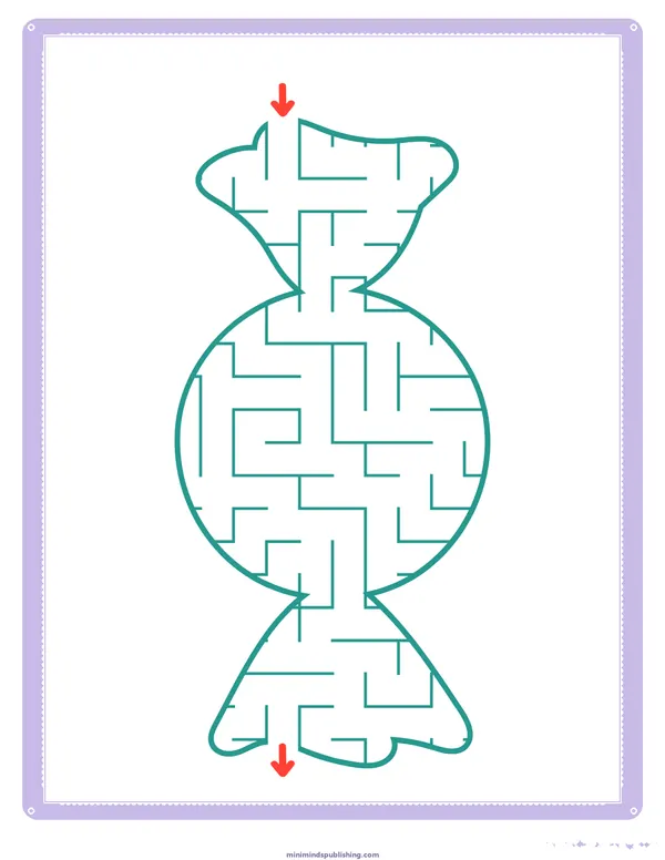 Mazes 18 — free printable mazes activity sheet for ages 3-6
