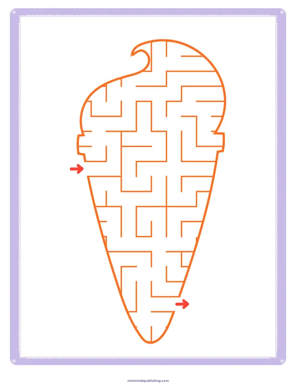 Mazes 19 — free printable mazes activity sheet for ages 3-6