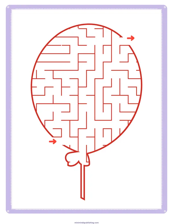Mazes 21 — free printable mazes activity sheet for ages 3-6