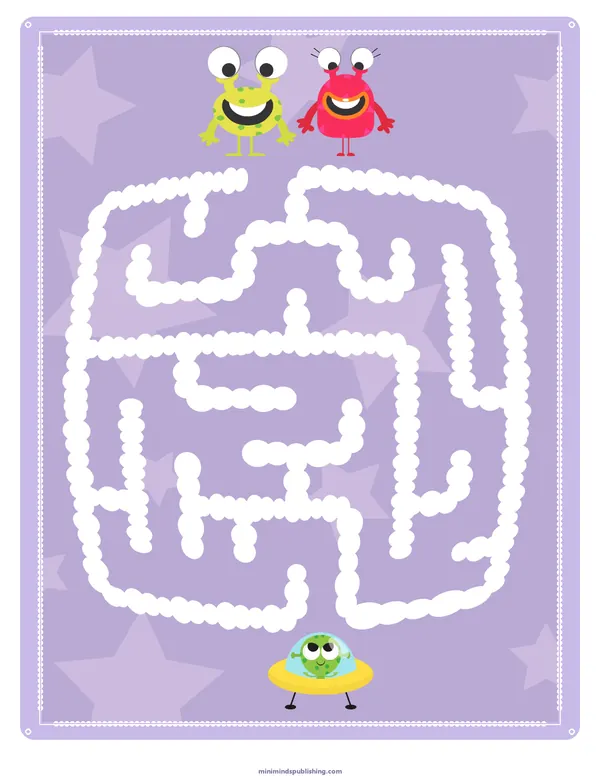 Mazes 26 — free printable mazes activity sheet for ages 3-6