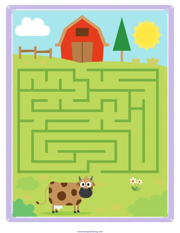 Mazes 31 — free printable mazes activity sheet for ages 3-6