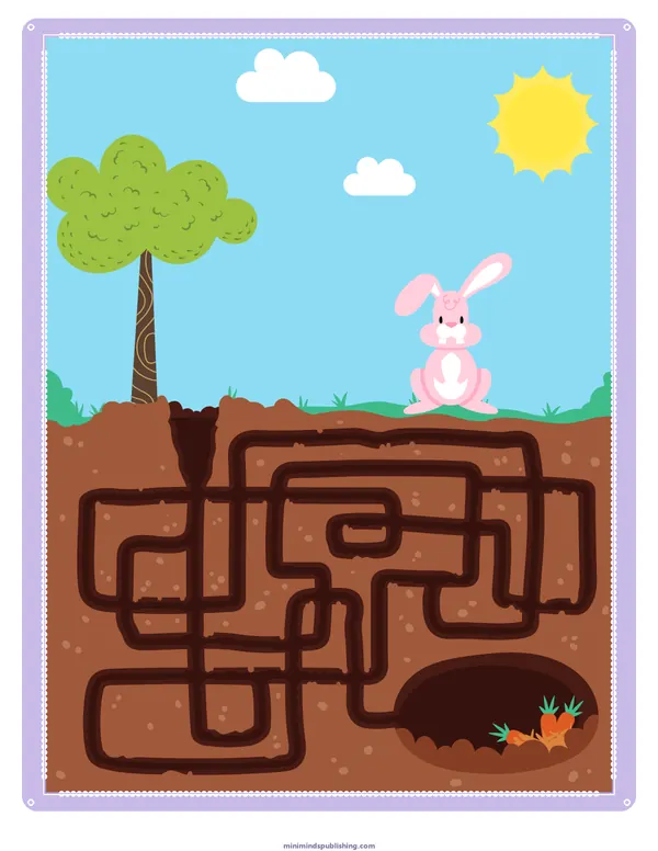 Mazes 32 — free printable mazes activity sheet for ages 3-6