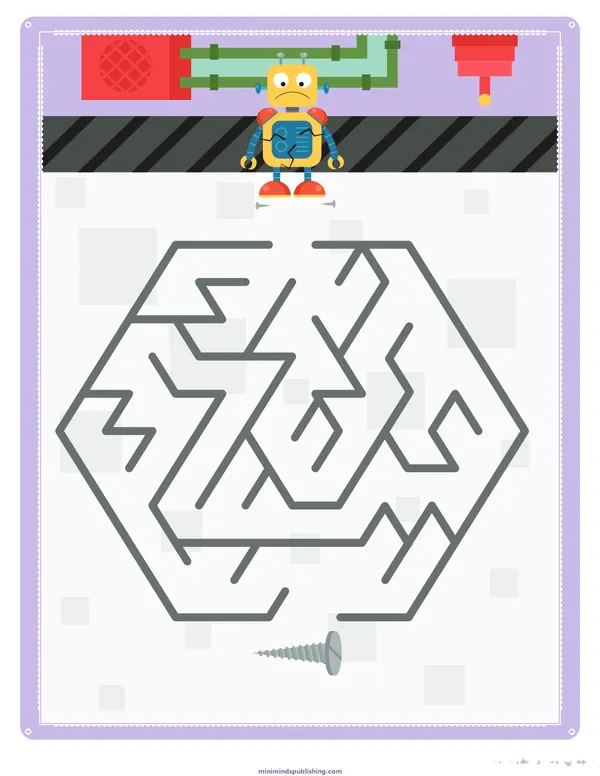 Mazes 36 — free printable mazes activity sheet for ages 3-6