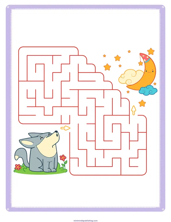 Mazes 40 — free printable mazes activity sheet for ages 3-6