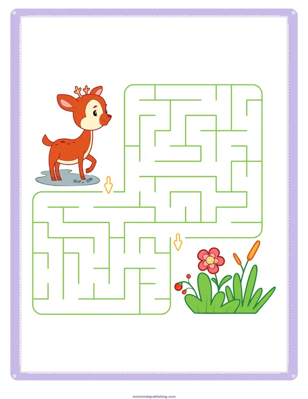 Mazes 42 — free printable mazes activity sheet for ages 3-6