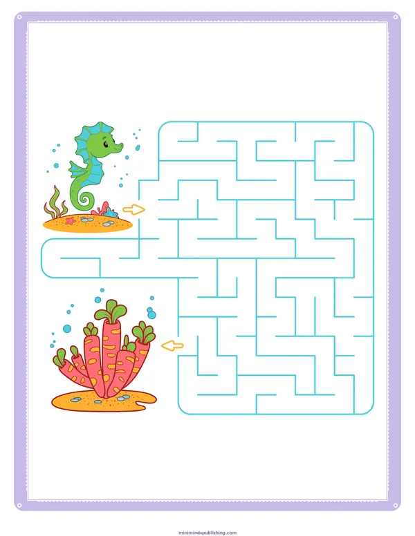 Mazes 43 — free printable mazes activity sheet for ages 3-6
