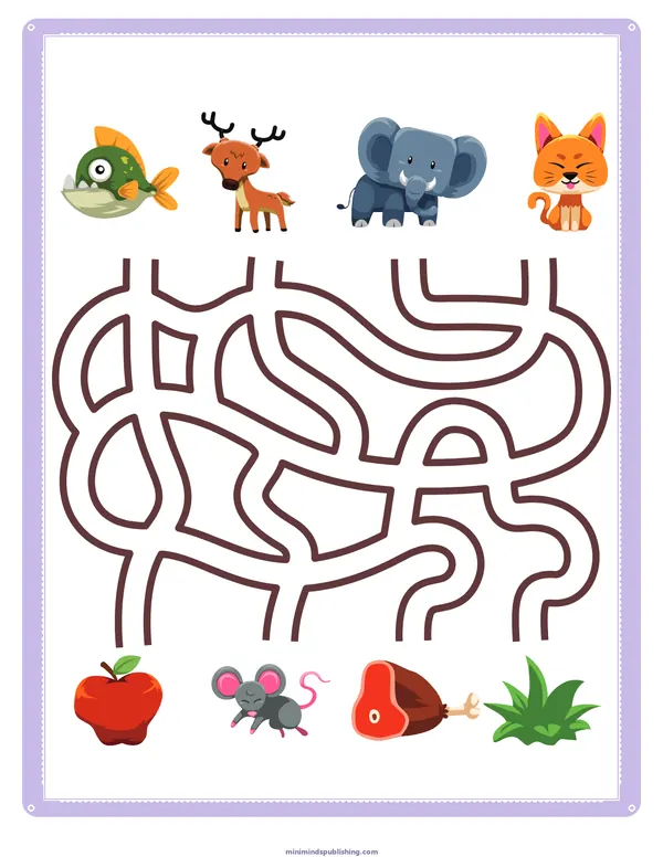 Mazes 47 — free printable mazes activity sheet for ages 3-6