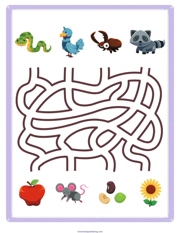 Mazes 49 — free printable mazes activity sheet for ages 3-6