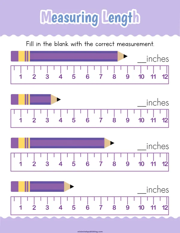 Measuring Things 1 — free printable measuring things activity sheet for ages 4-7