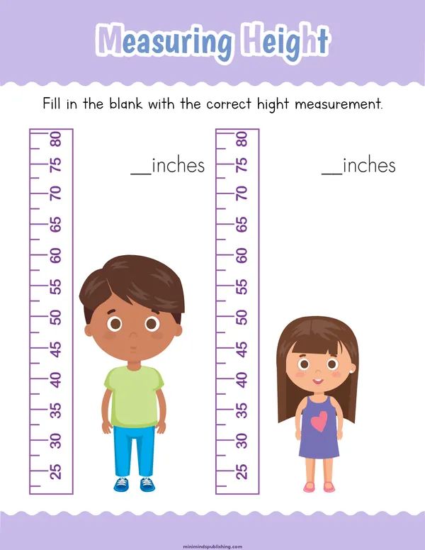 Measuring Things 6 — free printable measuring things activity sheet for ages 4-7