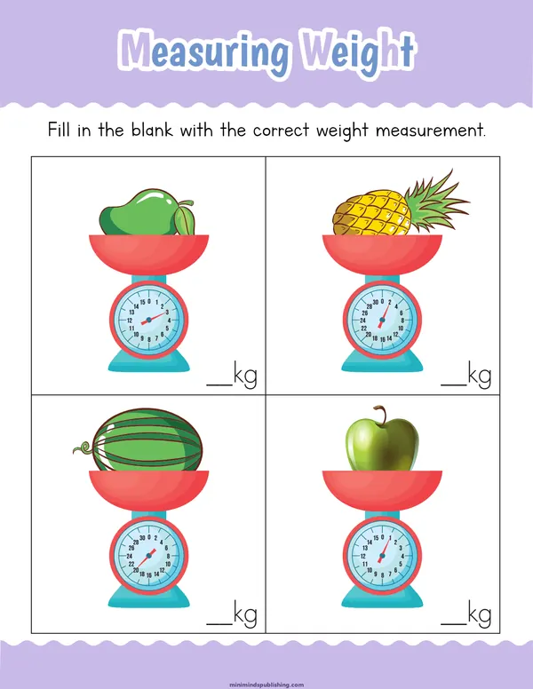Measuring Things 11 — free printable measuring things activity sheet for ages 4-7