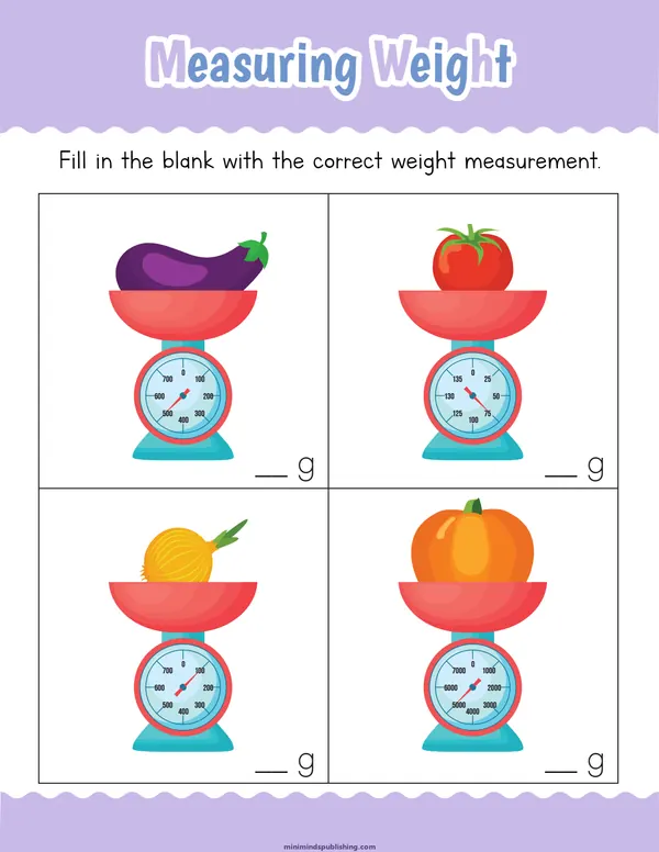 Measuring Things 12 — free printable measuring things activity sheet for ages 4-7
