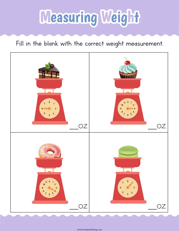 Measuring Things 13 — free printable measuring things activity sheet for ages 4-7