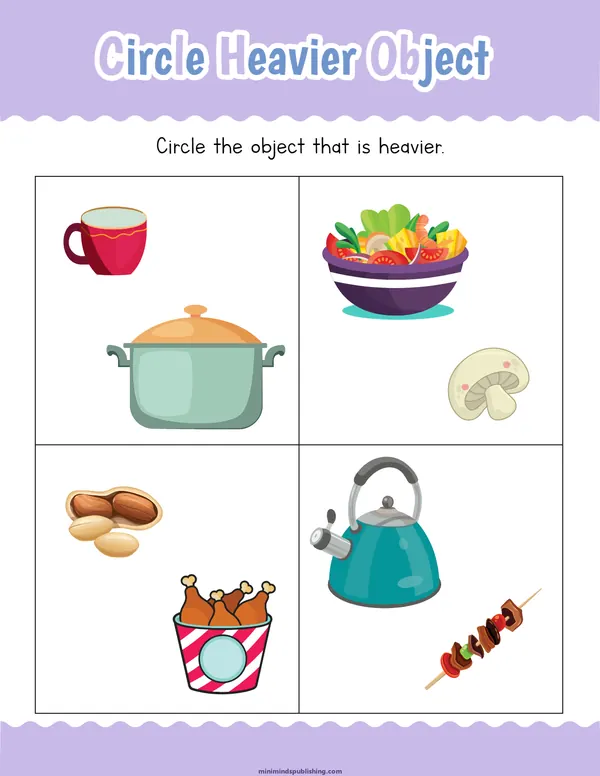 Measuring Things 24 — free printable measuring things activity sheet for ages 4-7