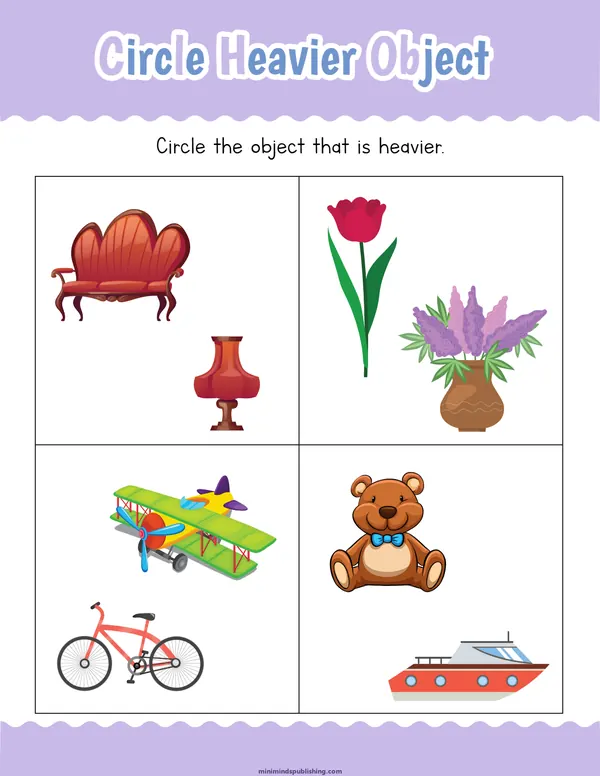 Measuring Things 25 — free printable measuring things activity sheet for ages 4-7