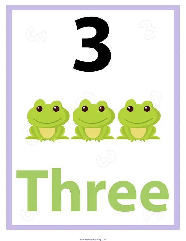 Number Identification 4 — free printable number identification activity sheet for ages 3-6
