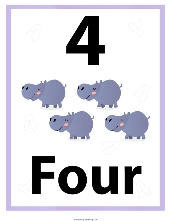 Number Identification 5 — free printable number identification activity sheet for ages 3-6