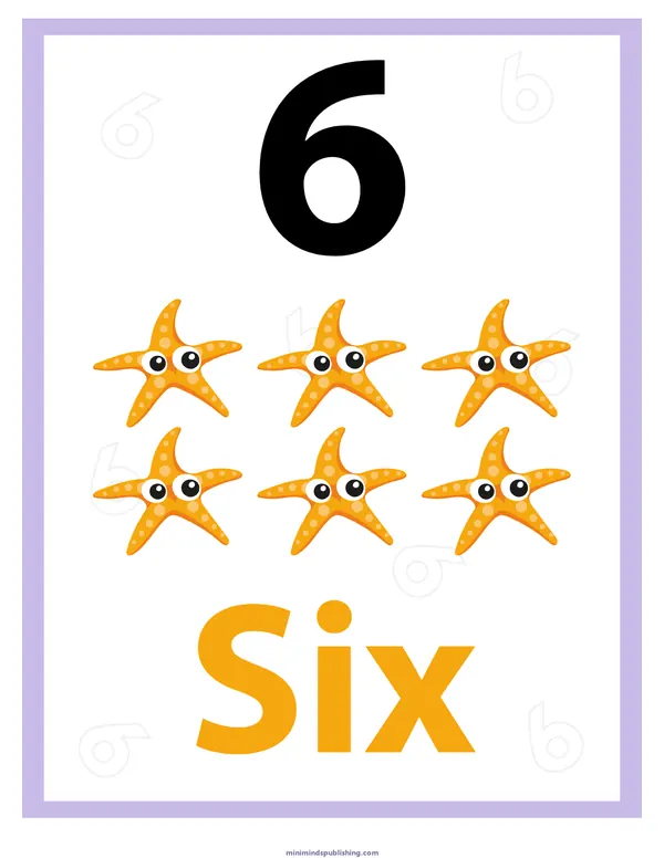 Number Identification 7 — free printable number identification activity sheet for ages 3-6