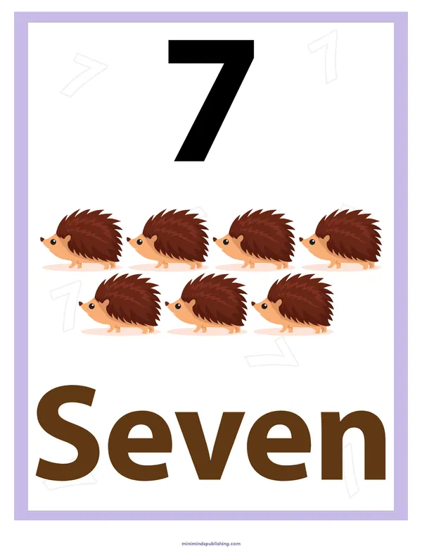 Number Identification 8 — free printable number identification activity sheet for ages 3-6