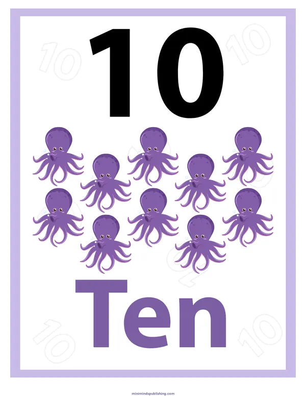 Number Identification 11 — free printable number identification activity sheet for ages 3-6
