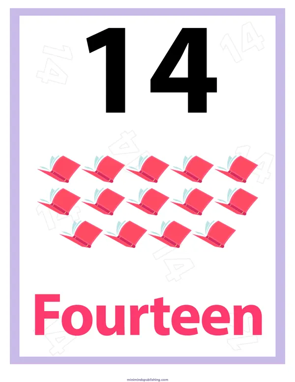 Number Identification 15 — free printable number identification activity sheet for ages 3-6