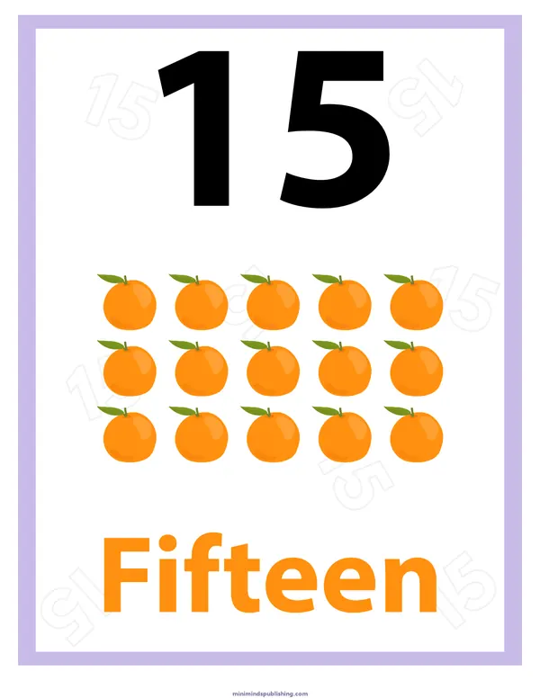 Number Identification 16 — free printable number identification activity sheet for ages 3-6