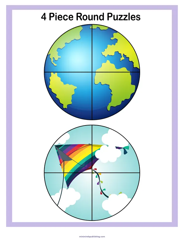 Puzzles and Mazes 7 — free printable puzzles and mazes activity sheet for ages 3-6