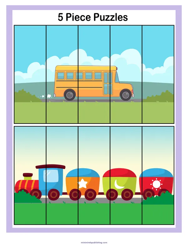 Puzzles and Mazes 8 — free printable puzzles and mazes activity sheet for ages 3-6