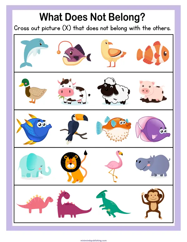 Puzzles and Mazes 18 — free printable puzzles and mazes activity sheet for ages 3-6