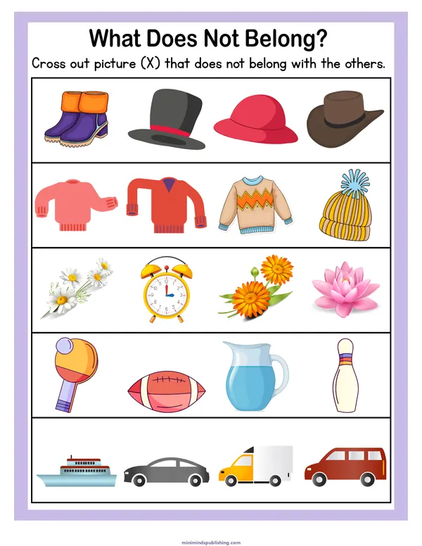 Puzzles and Mazes 19 — free printable puzzles and mazes activity sheet for ages 3-6