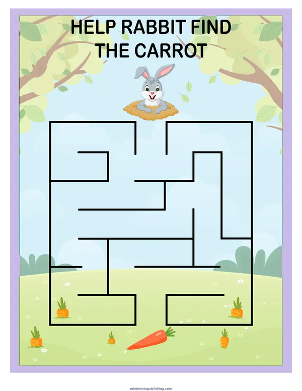 Puzzles and Mazes 32 — free printable puzzles and mazes activity sheet for ages 3-6